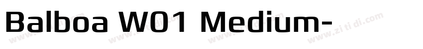 Balboa W01 Medium字体转换